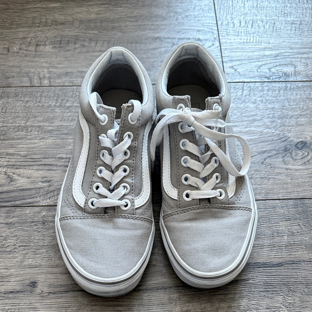 Vans Gray and White Women's Sneakers